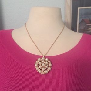 Kaye Spade Large Pearl Cluster Necklace